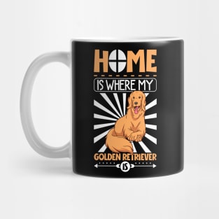 Home is where my Golden Retriever is - Golden Retriever Mug